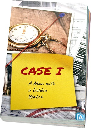 A stack of cards featuring one of the cases included in Detective. The contents are kept secret to preserve the element of surprise.