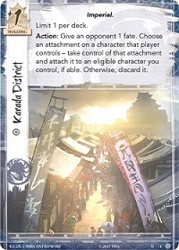 Closeup of an 'Imperial' card from the game