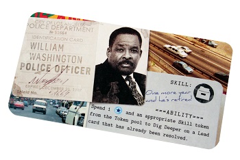 An image of the character file for William Washington, a character in the Detective LA Crimes Expansion.