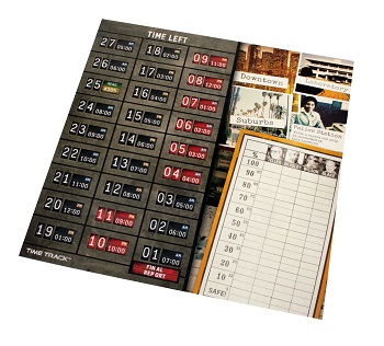 An image of the Game Board from the Detective LA Crimes Expansion.