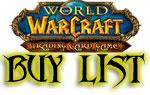 WoW TCG buy list