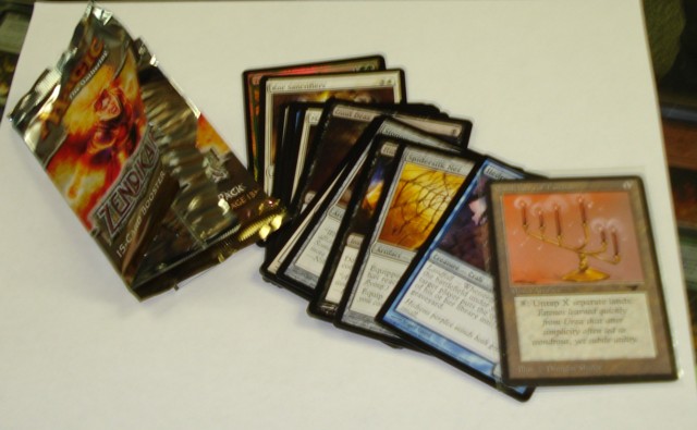 Candelabra of Tawnos in Zendikar pack?