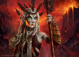 Bloodbraid Elf - April 2010 FNM by Steve Argyle