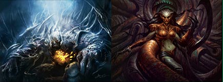 Karn & Glissa corruped by Phyrexians