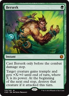 The Magic card Berserk.