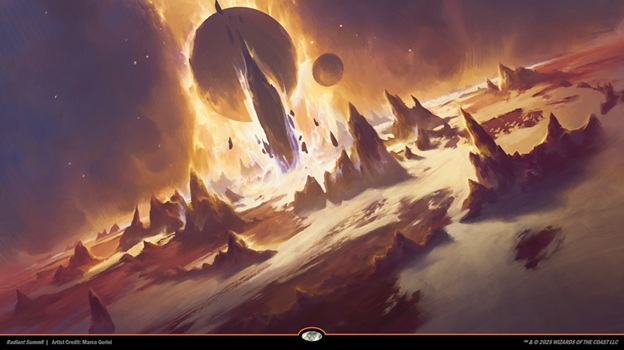 Art of the Magic card Radiant Summit