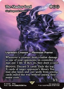 Image of The Shadow Lord version of Gix, Yawgmoth Praetor
