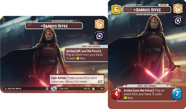 Image of the Star Wars Unlimited card Barriss Offee - We Have Become Villains