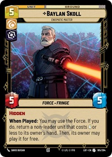 Image of the Star Wars Unlimited card Baylan Skoll - Enigmatic Master