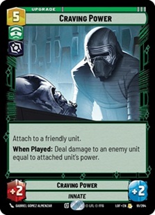 Image of the Star Wars Unlimited card Craving Power