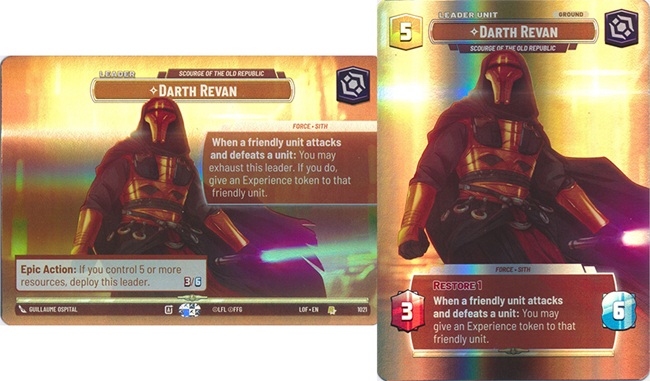 Image of the Star Wars Unlimited card Darth Revan - Scourge of the Old Republic