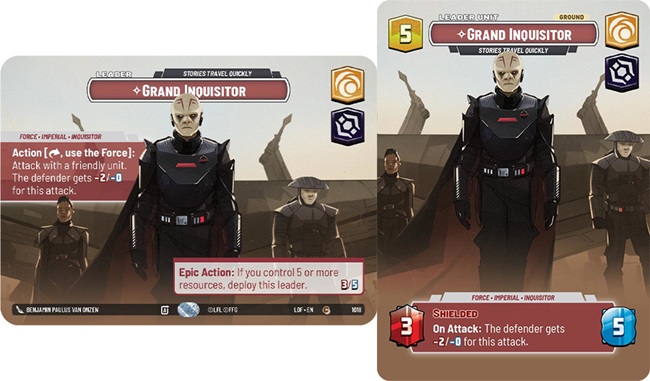 Image of the Star Wars Unlimited card Grand Inquisitor - Stories Travel Quickly