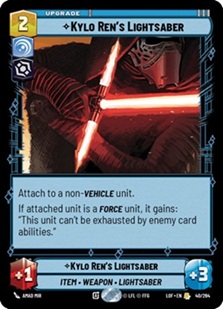 Image of the Star Wars Unlimited card Kylo Ren's Lightsaber