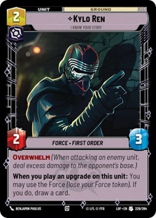 Image of the Star Wars Unlimited card Kylo Ren - I Know Your Story