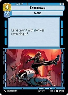 Image of the Star Wars Unlimited card Takedown