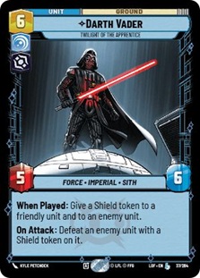 Image of the Star Wars Unlimited card Darth Vader - Twilight of the Apprentice