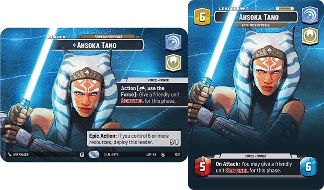 Image of the SWU card Ahsoka Tano - Fighting for Peace