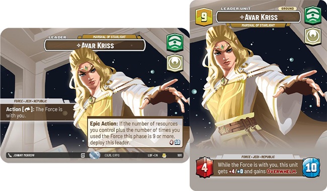 Image of the SWU card Avar Kriss - Marshall of Starlight
