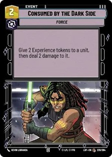 Image of the SWU card Consumed by the Dark Side