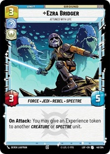 Image of the SWU card Ezra Bridger - Attuned with Life