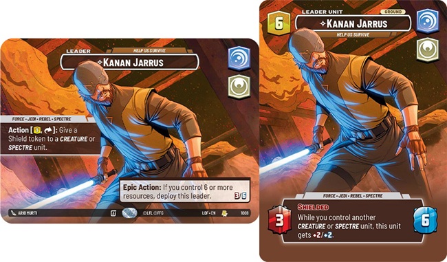 Image of the SWU card Kanan Jarrus - Help Us Survive