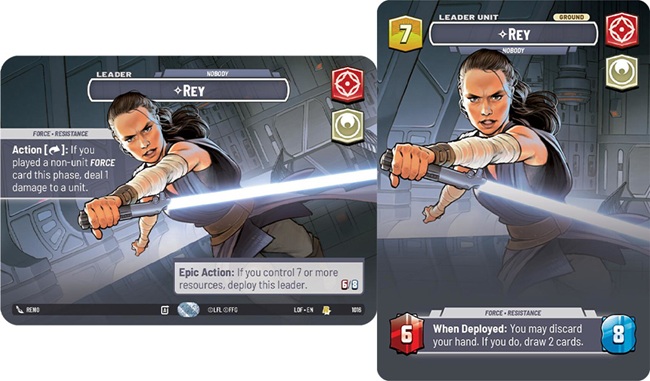 Image of the SWU card Rey - Nobody