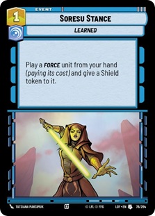 Image of the SWU card Soresu Stance