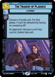 Image of the SWU card The Tragedy of Plagueis