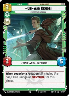 Image of the SWU card Obi-Wan Kenobi - Protective Padawan