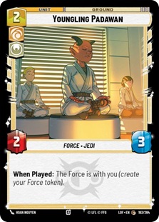 Image of the SWU card Youngling Padawan