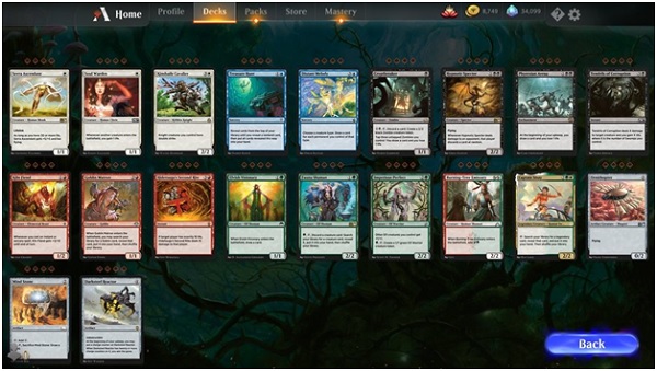 A screenshot of the game Magic: The Gathering Arena, showing cards recently added for the Historic Format.