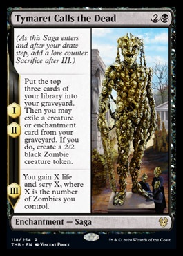 An image of the Magic The Gathering card Tymaret Calls the Dead.