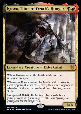 Image of the Magic card Kroxa, Titan of Death's Hunger.