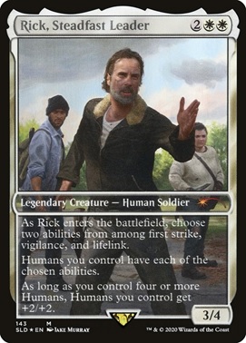 Image of The Walking Dead Magic card Rick, Steadfast Leader