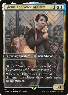 Image of Glenn, the Voice of Calm from the Magic Secret Lair Walking Dead Series